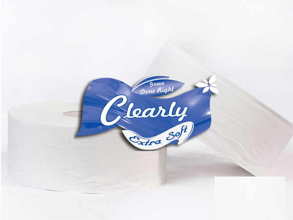 giấy vệ sinh cuộn lớn clearly