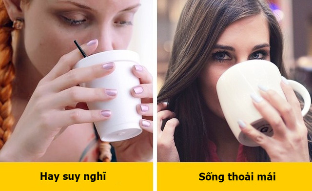 Th&oacute;i quen cầm cốc h&agrave;ng ng&agrave;y